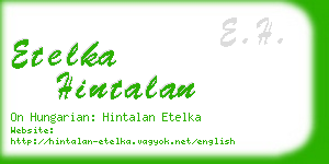 etelka hintalan business card